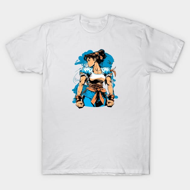 Chun Li Street Fighter - Original Artwork T-Shirt by Labidabop